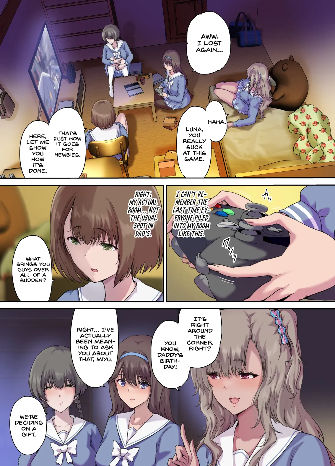 Papa no Shinshitsu wa Musume Tomodachi no Tamariba 4 — page 2