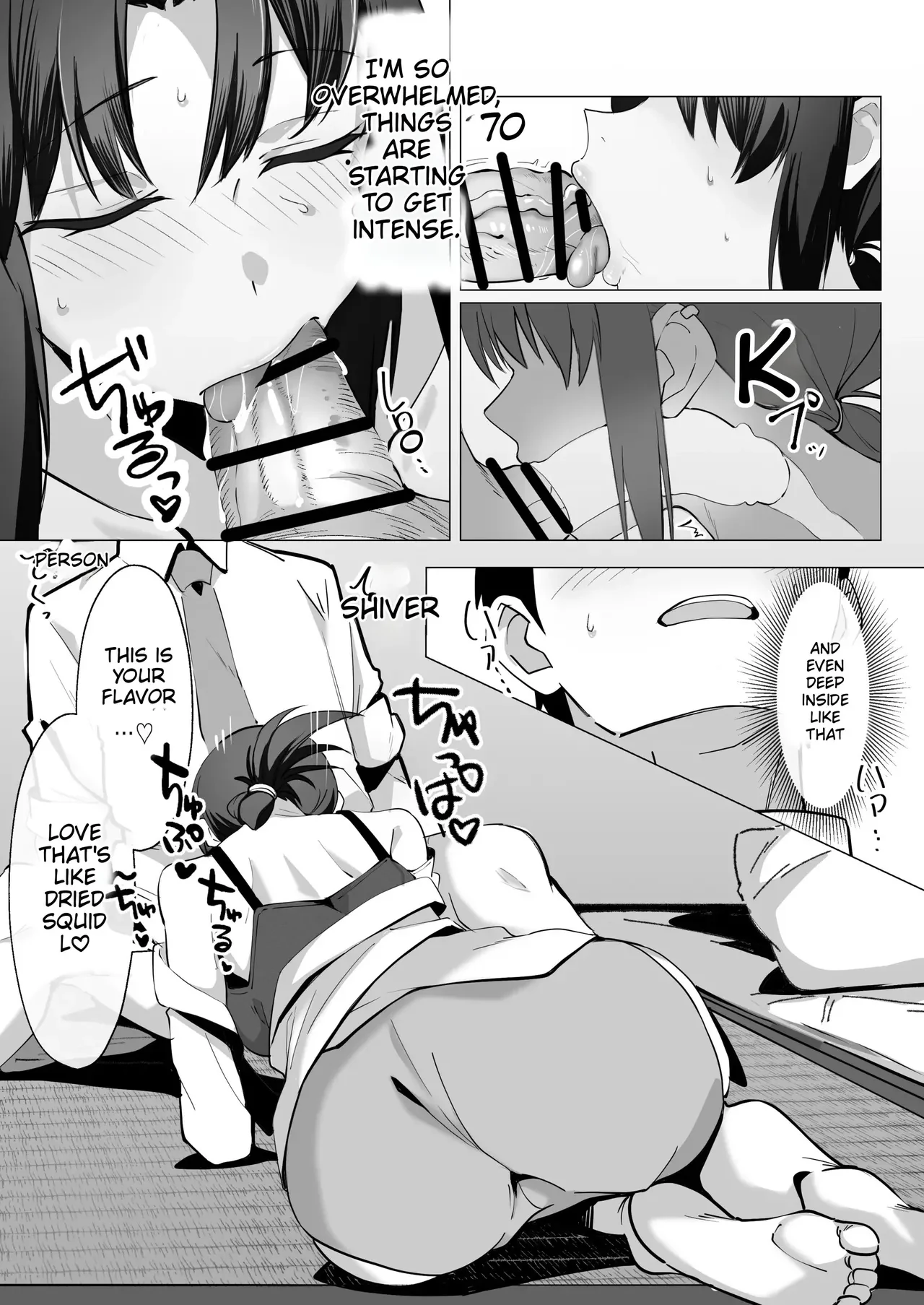 Reuniting after 15 years, the unmarried older sister who runs the penny candy shop is a total knockout. — page 16