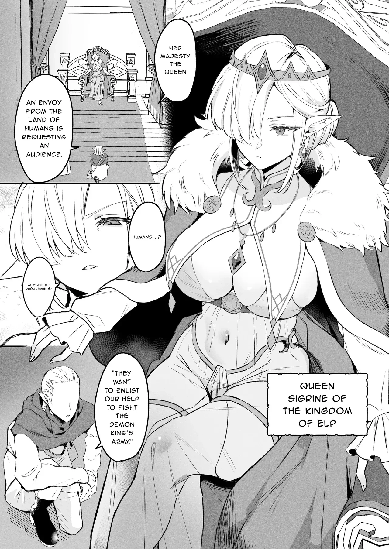 Elf no Joou to Mithril no Chinko - The elf Queen and the Mithril phallus — page 2