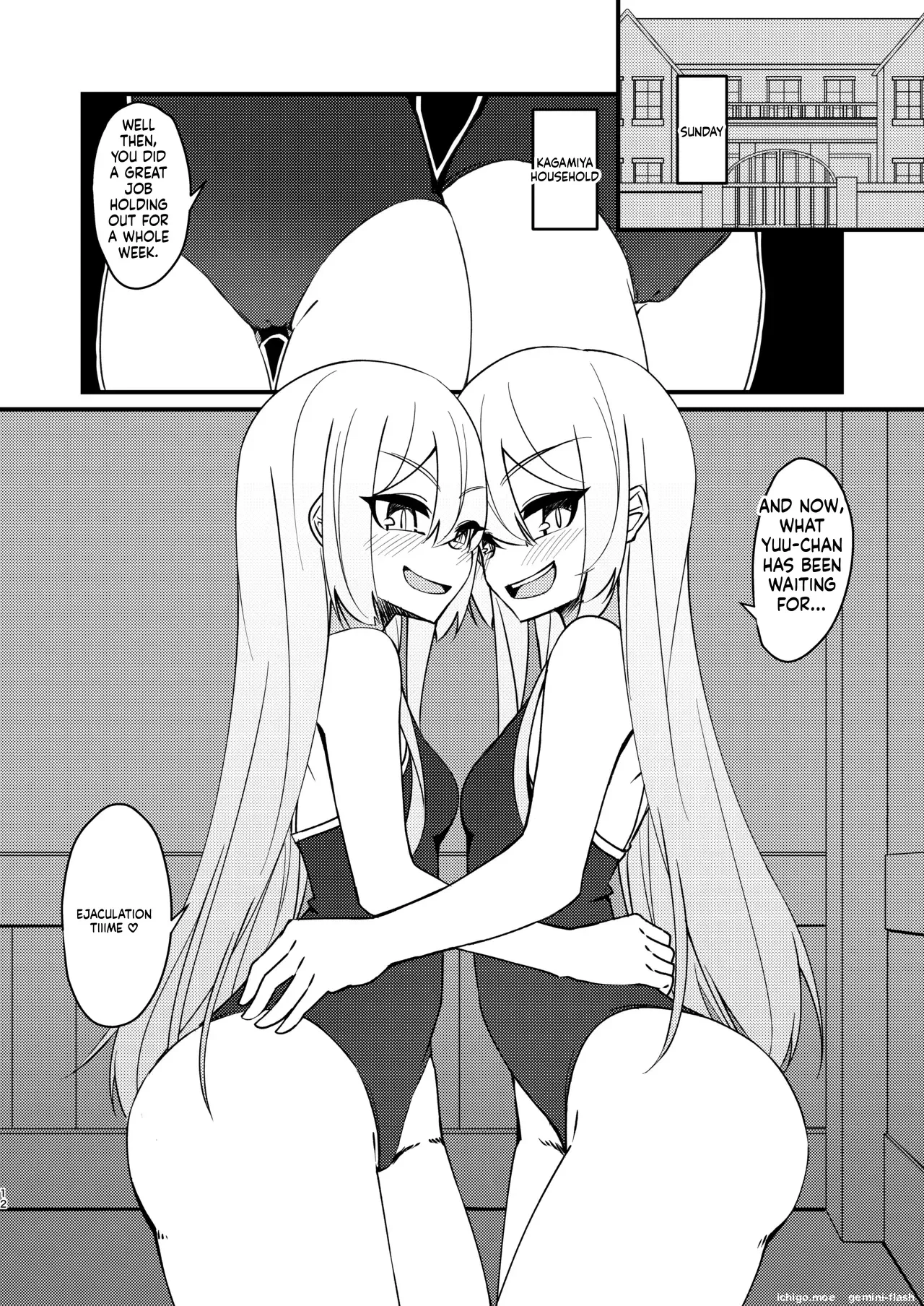 Mikaguuland ] Futanari in kya Musume ga Do-S Futago Shimai ni Omocha ni Sareru Hanashi 2 — page 11