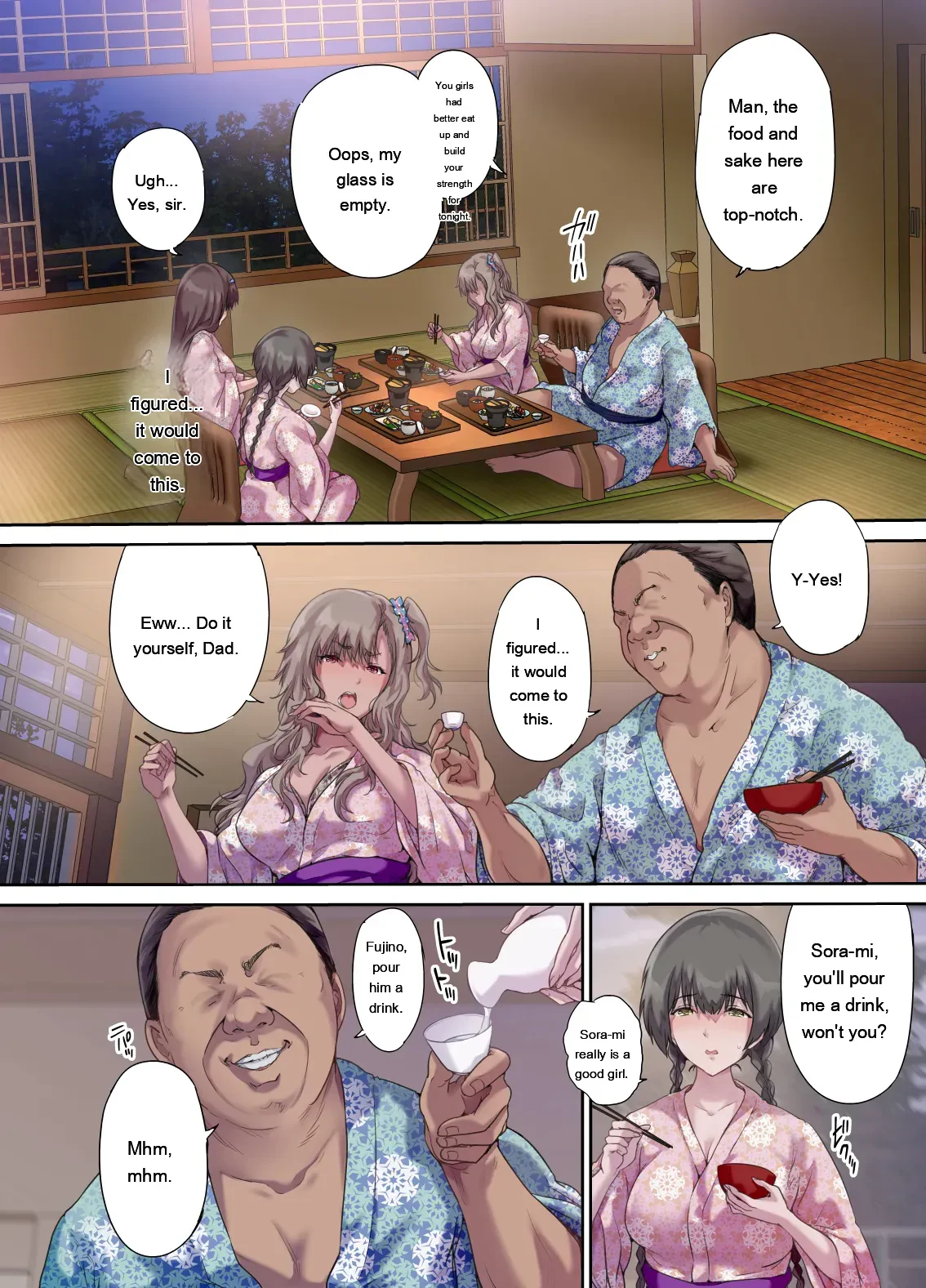 Papa no Shinshitsu wa Musume Tomodachi no Tamariba 3 -Konyoku Onsen Hen — page 9