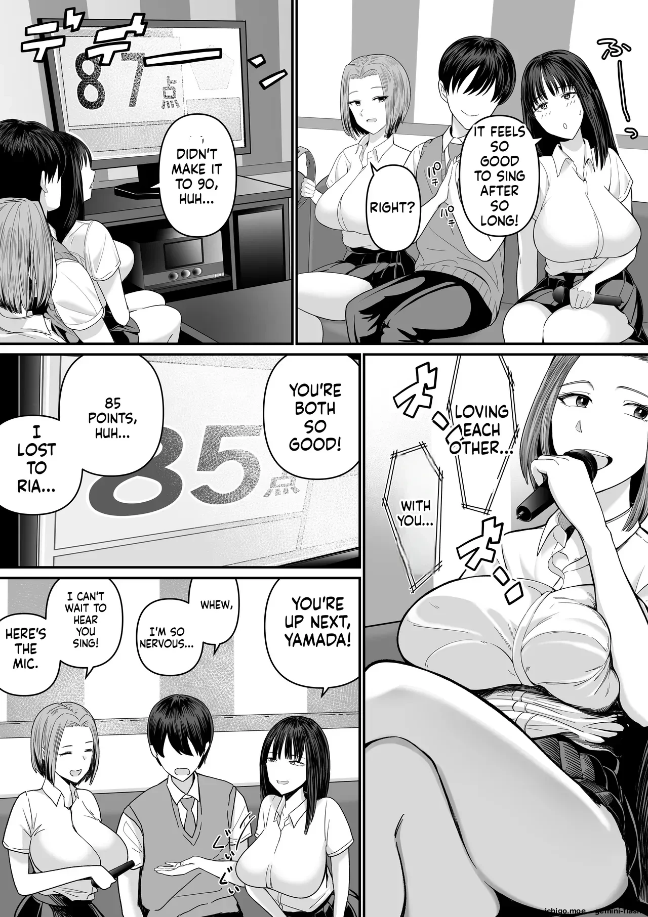 Karaoke de 100-ten Totta no ni Suki na Ko ga Me no Mae de Yokodori Sex Sareru Hanashi — page 11