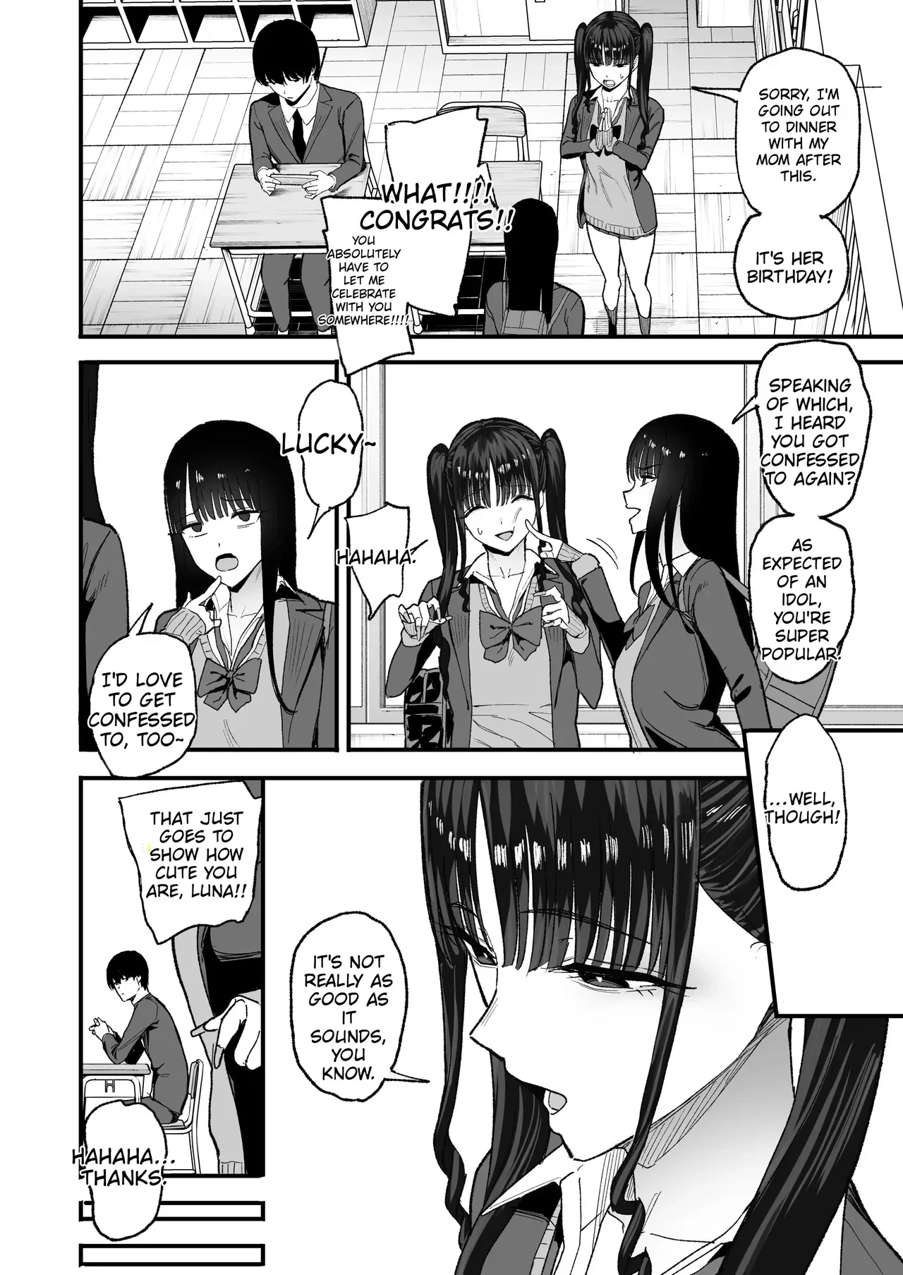 How I, a 2D-Obsessed Otaku, Fell for the Busty Idol Who Transferred to My School — page 12