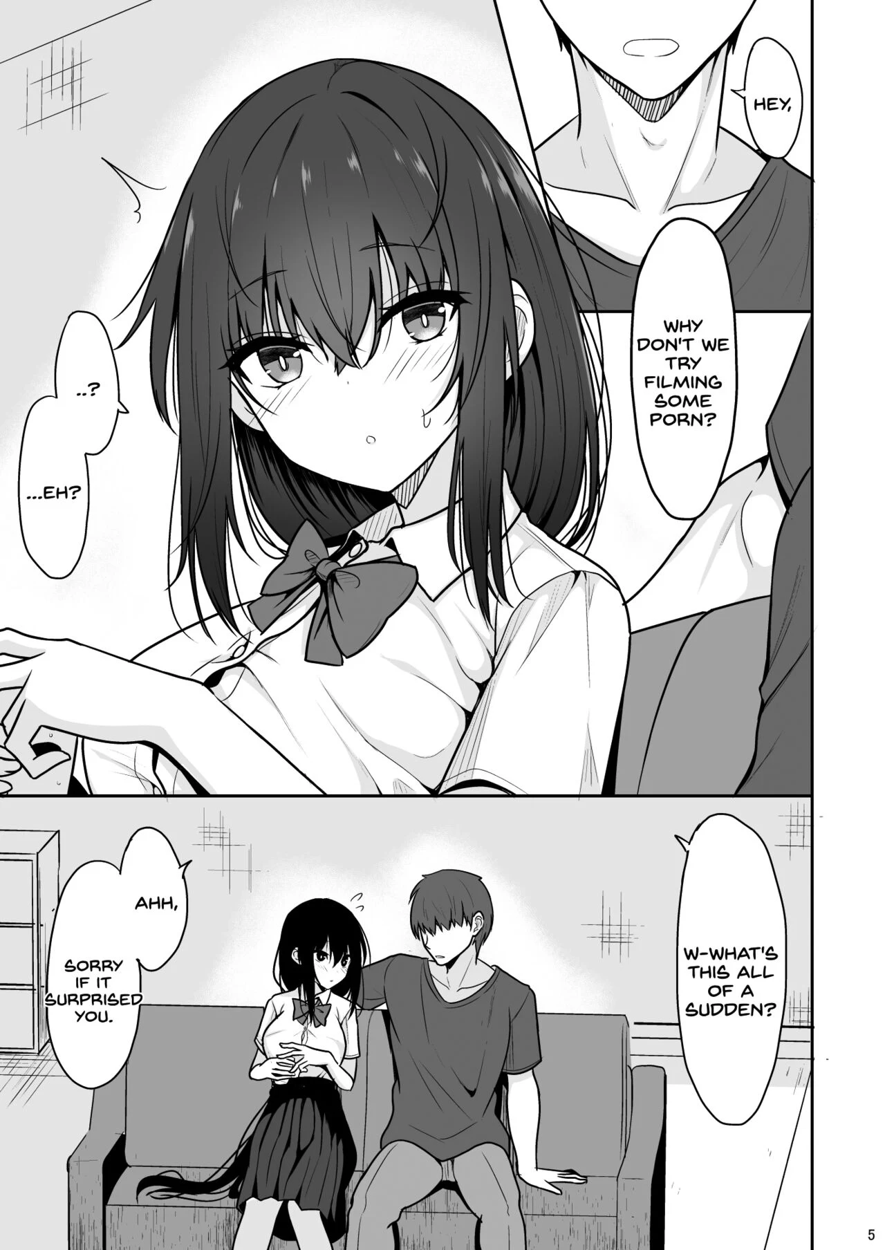 Otonashii Kanojo ga AV Satsuei Gokko de Nakadashi ga Daisuki na Dosukebe ni Naru made — page 4