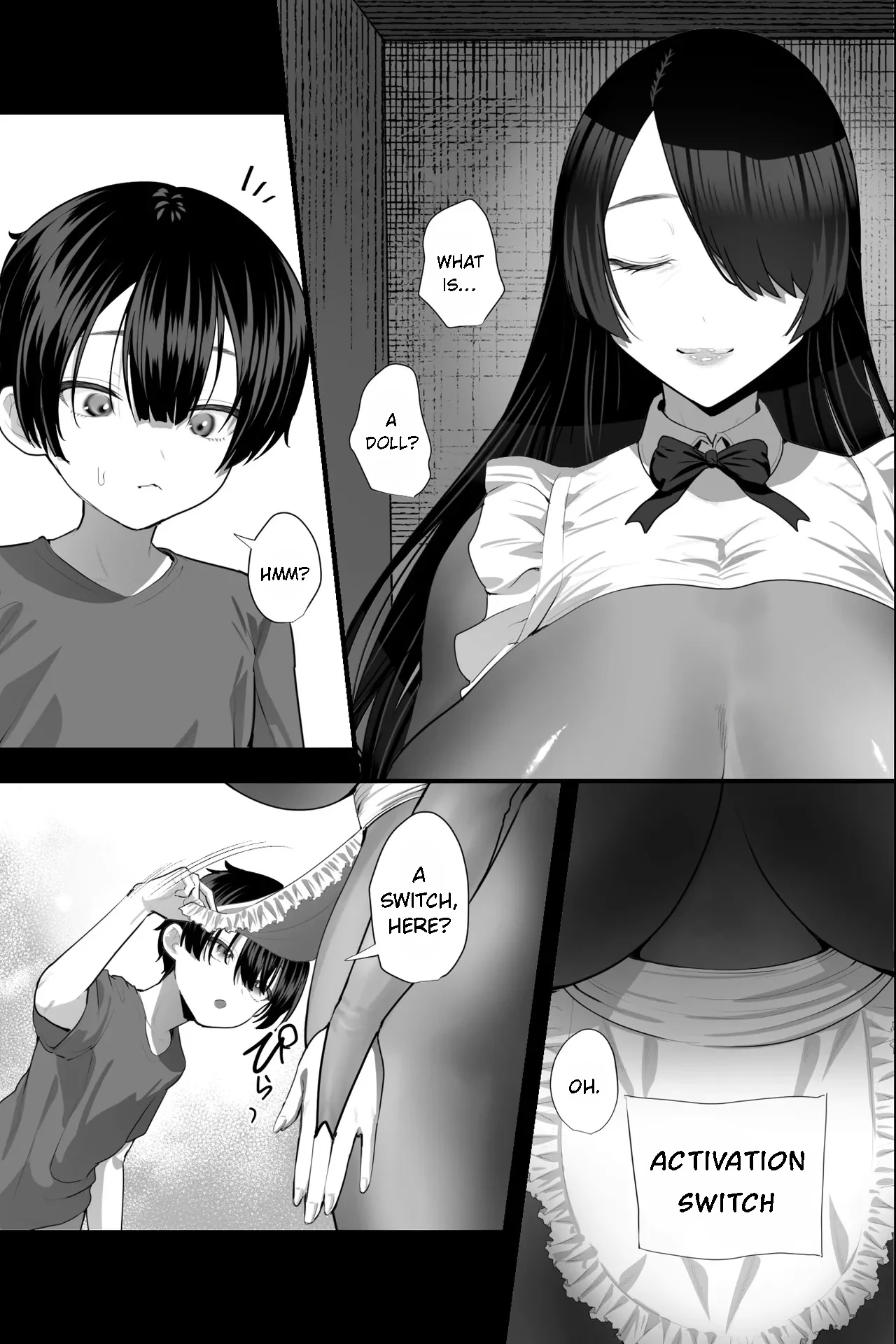 Sexaroid Oba-san to OnaPet no Boku ~Osouji Kyojo Doll no Amayakashi M Otoko Choukyou Seikatsu — page 4