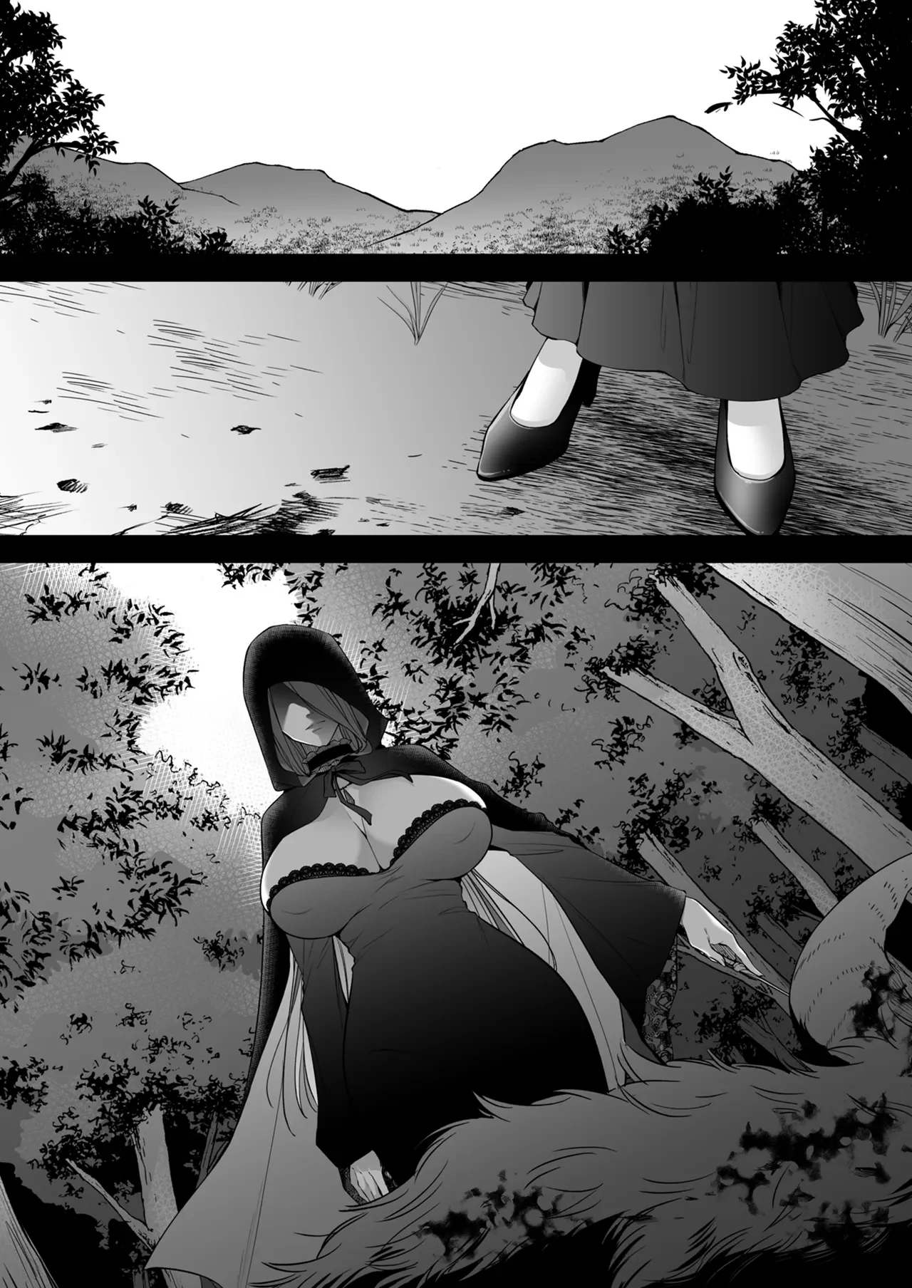 捨てられた少年が500歳の魔女に筆おろししてもらうお話 — page 2