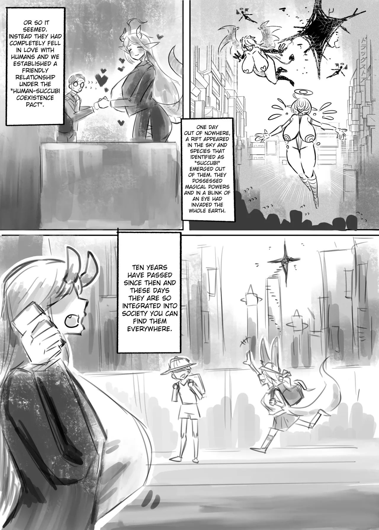 A Story About Lovey-Dovey Sex with a Cool Expressionless Masochist Cowgirl Succubus — page 2