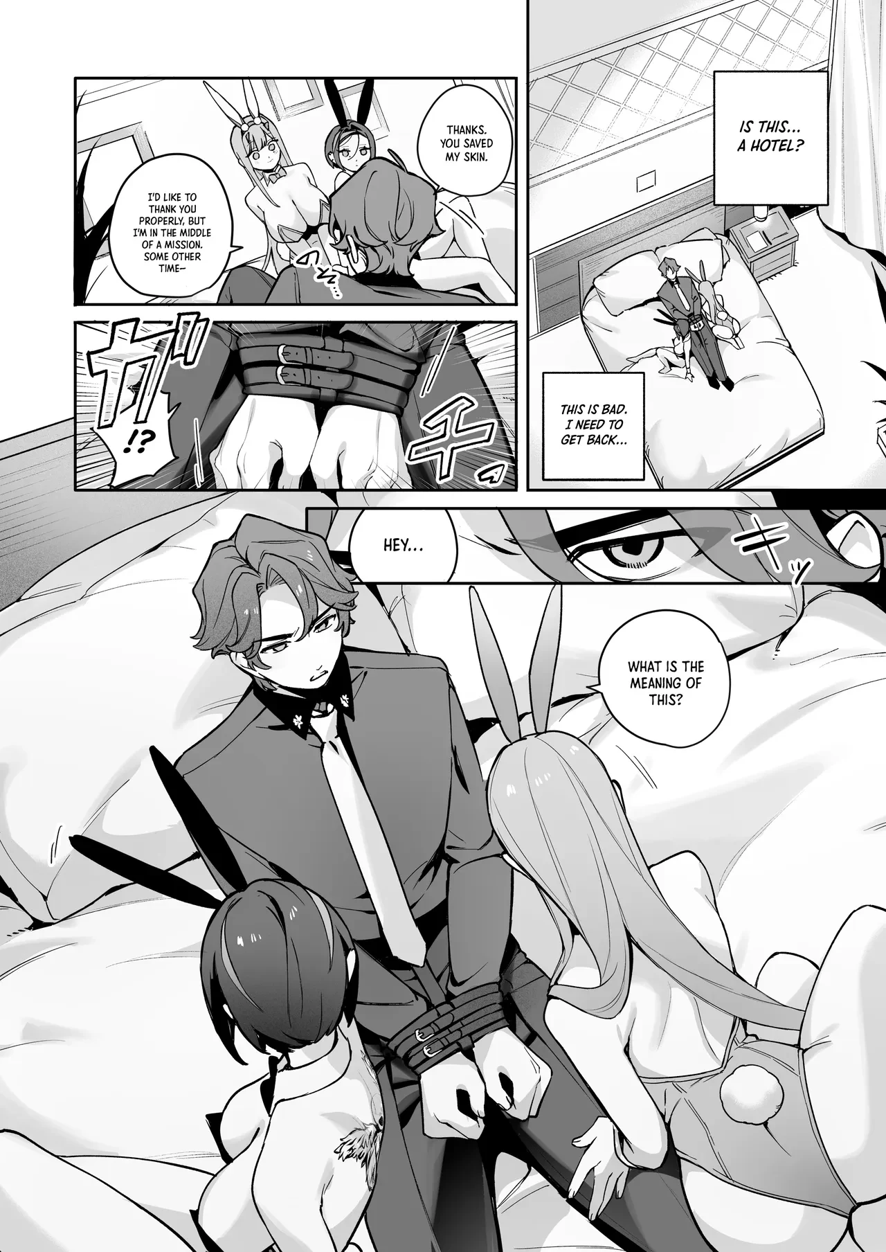 [Wakuwaku Nyuugyou (Machida Poyo) Exotic Bunny Night (Goddess of Victory: Nikke) [English] [Nocturnal Yuri R-18] [Digital] — page 3