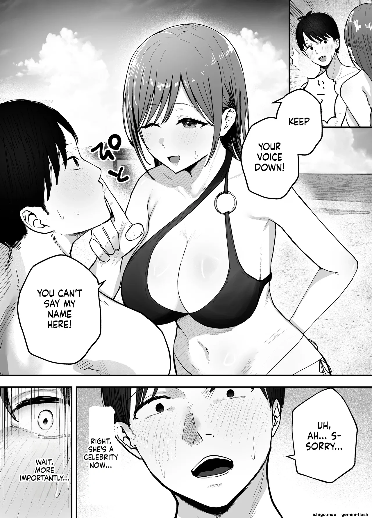 "Omae ga Futta InCha Onna, Ima ja Followers Hyakuman-nin Goe no Bakunyuu Gravure Idol dazo? w" 2 —Kanojo no Iru Ore o Muchimuchi Bakunyuu Body de Yuuwaku shite kite Gyaku NTR — page 14