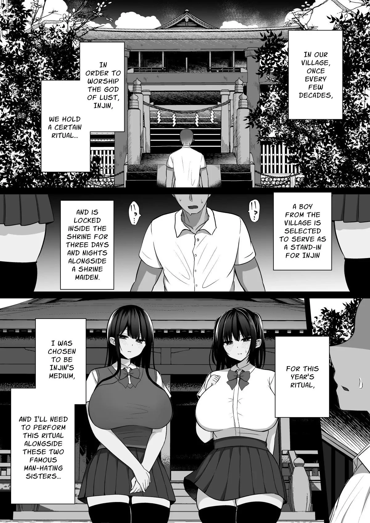 Shrine Maidens of Injin: Mating Ritual With 2 Busty Miko Sisters, Locked in the Lust God's Shrine! — page 2