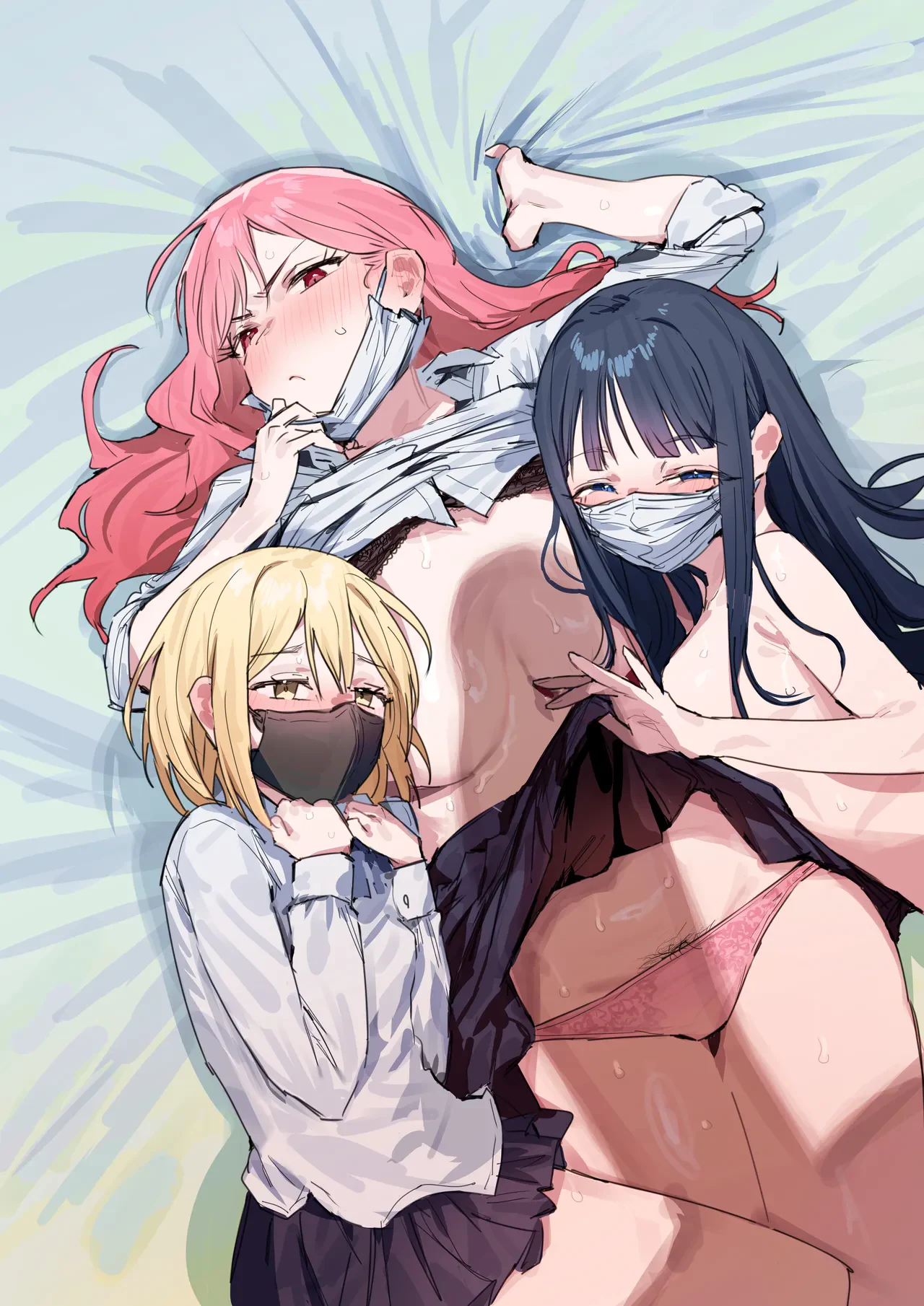 3 Gal ~Choukyokon Otaku-kun no Nakadashi SEX de Meromero ni Sarechau Gal 3-nin-gumi no Hanashi — page 2