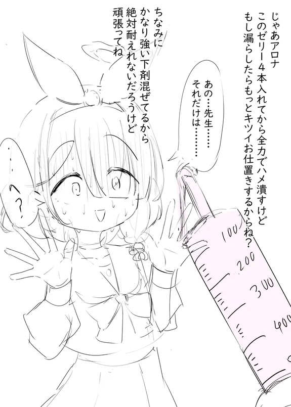 アロナのアナルゼリー漫画